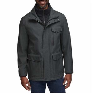 Andrew Marc Men Textured Jacket - BLACK - SMALL